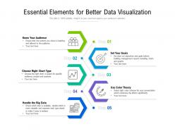Essential elements for better data visualization