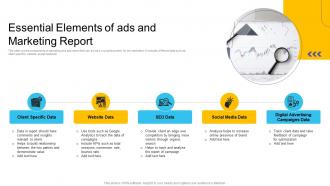 Essential Elements Of Ads And Marketing Report