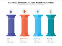 Essential elements of data warehouse pillars