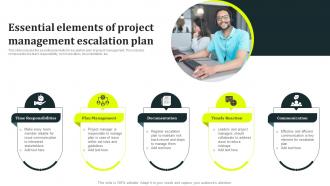 Essential Elements Of Project Management Escalation Plan