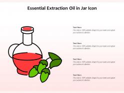 Essential Extraction Oil In Jar Icon