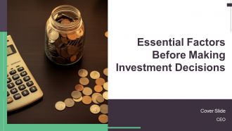 Essential Factors Before Making Investment Decisions PPT Structure AT Essential Factors Before Making Investment Decisions PPT Structure AT