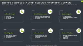 Essential Features Of Human Resource Automation Software