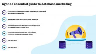 Essential Guide To Database Marketing Powerpoint Presentation Slides MKT CD V Appealing Idea