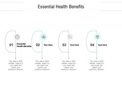 Essential health benefits ppt powerpoint presentation show skills cpb