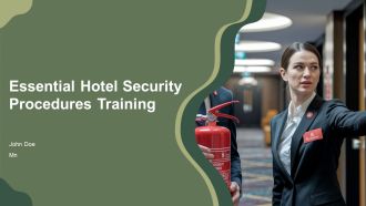 Essential Hotel Security Procedures Training PPT Presentation AT