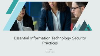 Essential Information Technology Security Practices PPT Graphics AT
