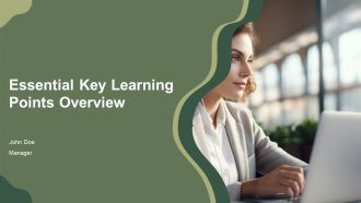 Essential Key Learning Points Overview PPT Template AT