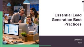 Essential Lead Generation Best Practices PPT Presentation AT