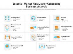 Essential Market Risk List For Conducting Business Analysis