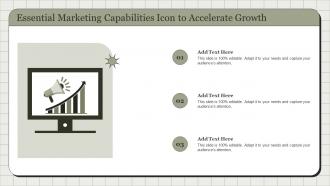 Essential Marketing Capabilities Icon To Accelerate Growth