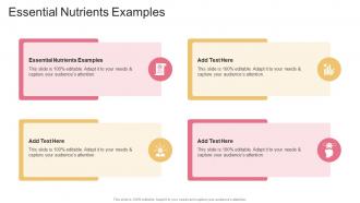 Essential Nutrients Examples In Powerpoint And Google Slides Cpb
