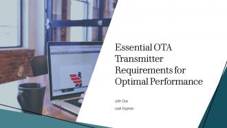 Essential OTA Transmitter Requirements For Optimal Performance PPT PowerPoint ST AI