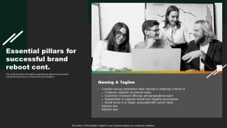 Essential Pillars For Successful Brand Reboot Various Types Of Rebranding Initiatives Branding SS Captivating Best