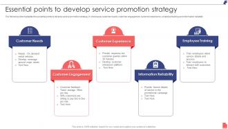 Essential Points To Develop Service Promotion Strategy