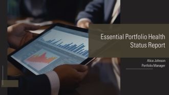 Essential Portfolio Health Status Report PPT Demonstration AT