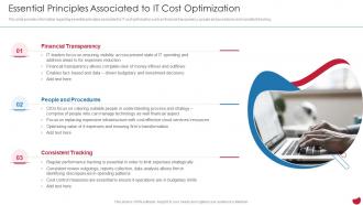Essential Principles Associated To It Cost Optimization CIOs Strategies To Boost IT