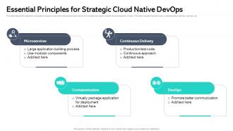Essential Principles For Strategic Cloud Native Devops