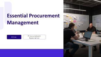 Essential Procurement Management PPT Outline AT