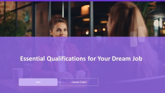 Essential Qualifications For Your Dream Job PPT Mockup AT