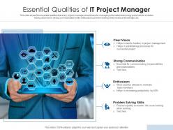 Essential qualities of it project manager