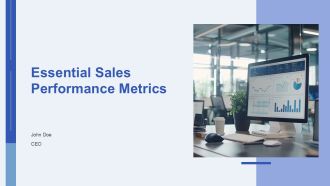 Essential Sales Performance Metrics PPT Presentation AT