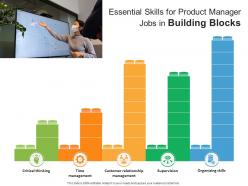 Essential skills for product manager jobs in building blocks