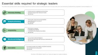Essential Skills Required For Strategic Leaders Visionary And Analytical Thinking Strategy SS V