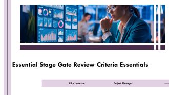 Essential Stage Gate Review Criteria Essentials PPT Example AT