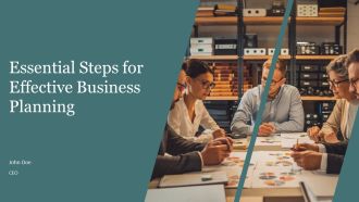 Essential Steps For Effective Business Planning PPT Example AT