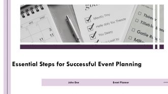 Essential Steps For Successful Event Planning PPT Summary AT