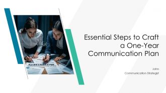 Essential Steps To Craft A One Year Communication Plan PPT Mockup AT