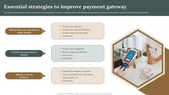 Essential Strategies To Improve Payment Gateway