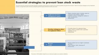 Essential Strategies To Prevent Lean Stock Waste