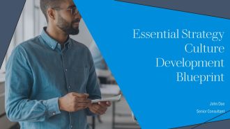 Essential Strategy Culture Development Blueprint PPT Mockup AT