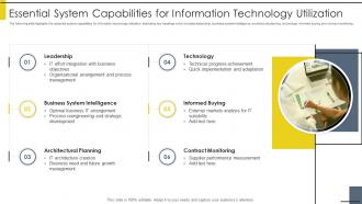 Essential System Capabilities For Information Technology Utilization