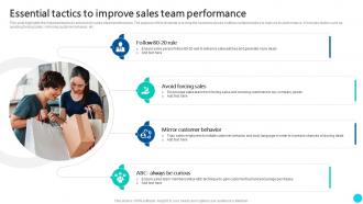 Essential Tactics To Improve Sales Team Performance