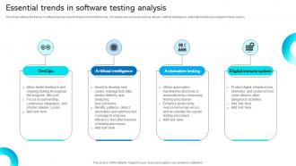 Essential Trends In Software Testing Analysis