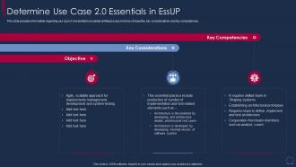 Essential Unified Process Agile Determine Use Case 20 Essentials In Essup