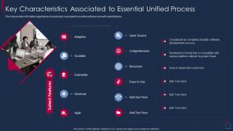 Essential Unified Process Agile Key Characteristics Associated To Essential