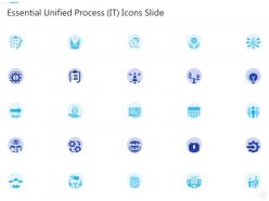 Essential unified process it icons slide ppt graphics