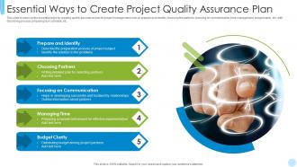 Essential Ways To Create Project Quality Assurance Plan