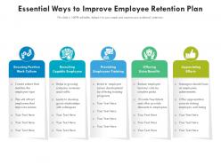 Essential Ways To Improve Employee Retention Plan