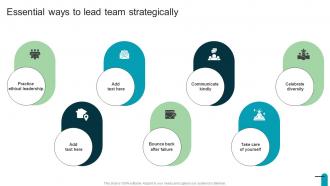 Essential Ways To Lead Team Strategically Visionary And Analytical Thinking Strategy SS V