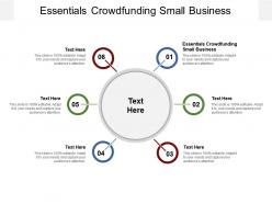 Essentials crowdfunding small business ppt powerpoint presentation cpb