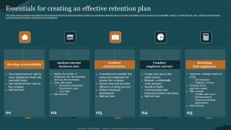 Essentials For Creating An Effective Retention Plan