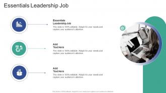 Essentials Leadership Job In Powerpoint And Google Slides Cpb