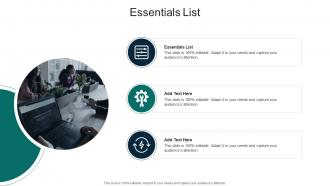 Essentials List In Powerpoint And Google Slides Cpb