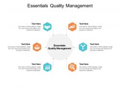 Essentials quality management ppt powerpoint presentation professional graphic cpb