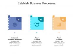 Establish business processes ppt powerpoint presentation file ideas cpb